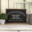 ARW Custom Wood Sign - French Chalet Stay Awhile Name - 18"x26" Framed Wood Sign
